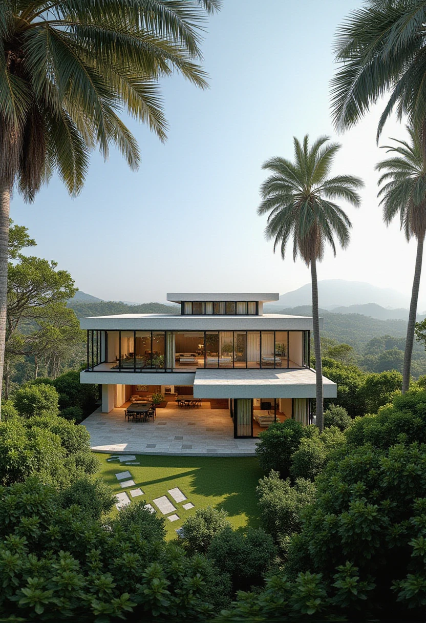 HDRI panoramic view of TOK, a modern house, Vietnam