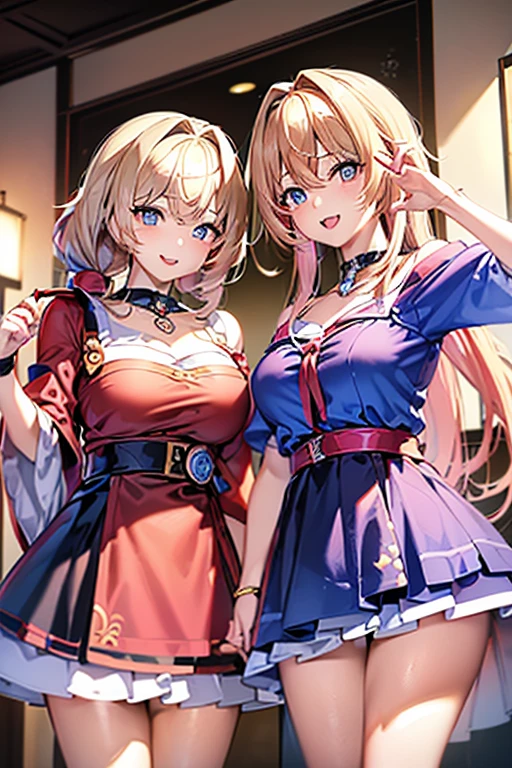 最 High Quality 、 highest image quality taken by Ki、​masterpiece、With a girl((18 years old、Black and red dress、 best bust 、、Blonde、poneyTail、silverblue Eyes 、 open their chest wide 、 On、 happy、smile、 Gold Accessory 、I&#39;m a little drunk、 wine glass、 sits on a chair)） High Quality 、 visual art、 Background and ((Morning cafe counter ))、A small cafe in the woods.   A stylish cafe with a terrace nestled quietly in the woods.   Starting with delicious coffee 、 where the colors shine visibly  .,  cake,  sandwich , And spaghetti .  The smile of the clerk wearing an apron is very nice .、Very popular with customers.effect///Fluffy pastel colors.Thin brush, Soft and wonderful, pastel, Fluffy, ( Extremely Wonderfully Beautiful ), ( perfect details )、(pastel color),Soft texture:1.2.(masterpiece, 最 High Quality ), ( Fine and Beautiful Eyes ), ( detailed eyes and faces ), the color is also visibly shining ,  moody atmosphere , Subtle Highlights ,(( Sparkling Eyes and Contagious Smile )), beautiful illustration, 最 High Quality , cute girl,  Len bedroom with sparkling eyes and a smile that resonates with the heart , pastel color ,  silver hair long hair,  rabbit plush toy,  Bright Lighting, Pale Pink and Blue Eyes 
