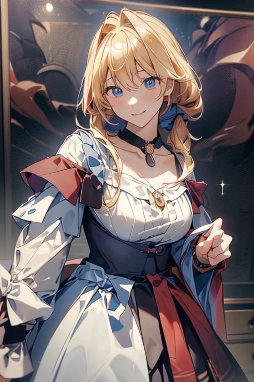 最 High Quality 、 highest image quality taken by Ki、​masterpiece、With a girl((18 years old、Black and red dress、 best bust 、、Blonde、poneyTail、silverblue Eyes 、 open their chest wide 、 On、 happy、smile、 Gold Accessory 、I&#39;m a little drunk、 wine glass、 sits on a chair)） High Quality 、 visual art、 Background and ((Morning cafe counter ))、A small cafe in the woods.   A stylish cafe with a terrace nestled quietly in the woods.   Starting with delicious coffee 、 where the colors shine visibly  .,  cake,  sandwich , And spaghetti .  The smile of the clerk wearing an apron is very nice .、Very popular with customers.effect///Fluffy pastel colors.Thin brush, Soft and wonderful, pastel, Fluffy, ( Extremely Wonderfully Beautiful ), ( perfect details )、(pastel color),Soft texture:1.2.(masterpiece, 最 High Quality ), ( Fine and Beautiful Eyes ), ( detailed eyes and faces ), the color is also visibly shining ,  moody atmosphere , Subtle Highlights ,(( Sparkling Eyes and Contagious Smile )), beautiful illustration, 最 High Quality , cute girl,  Len bedroom with sparkling eyes and a smile that resonates with the heart , pastel color ,  silver hair long hair,  rabbit plush toy,  Bright Lighting, Pale Pink and Blue Eyes 
