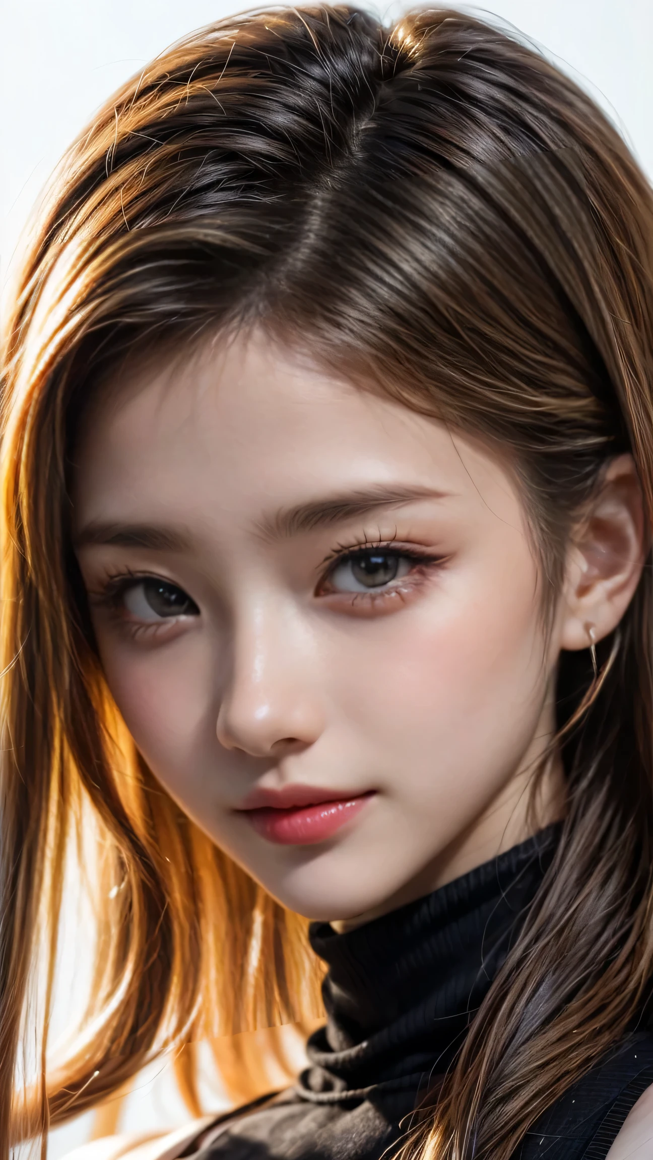 masterpiece, 8k,  Award-Winning Photos , photo realistic ,  realistic , Very  Details,  super high res, Ray Trakun, ///1 person, ( sleeveless turtleneck ),  knight , Blurred cityscape of South Korea,  most beautiful, 20 years old, ( sexy, Japanese Beauty), Look at me and smile , ( blonde hair :1.2,  cool disheveled hair ,  long wave hair:1.05), ///  Human Details Shiny Skin ,  colored contact lenses 、 Completely-valid, lipstick,  High Saturation Eye Shadow ,  details skin, Beautifully  Details face,  RAW photo, ( top quality ,  Details:1.3),  top quality , (Very  Details), Hyper  Details, (Delicate and  Details), (Complex Details), (Cinematic Light,  top quality  Backlights),  super high resの顔、 super high resの髪、 super high res sparkling eyes,  super high res glossy lips,  A beautiful face is drawn in every detail, Clear lines, from below, Alone,  soft Light,  mysterious in another dimension,  soft, Girls&#39; honest impressions, (whole body),  perfect body, huge breasts,  earrings for women with first name, ( sexy pose:1.2), (Bare Belly:1.3)