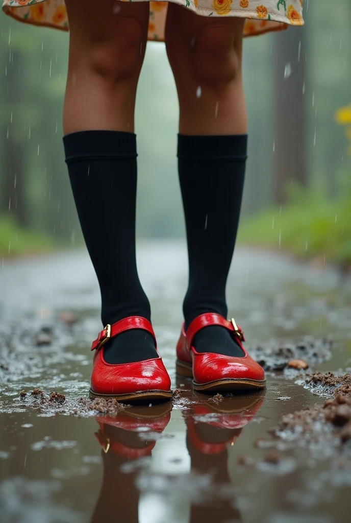 score_9, score_8_up, score_7_up,

p01n73-5h035, ballet slippers, woman, walking, lower body, wet, 

from below, from slightly front, from slightly side, foot focus, red footwear, spotlight, fog, steam, reflection, bokeh, artful, glossy, 16k, ultra details, rain, water, squirt, (splash on foot:1.1), wave, intrcate details, one police car in the background, 