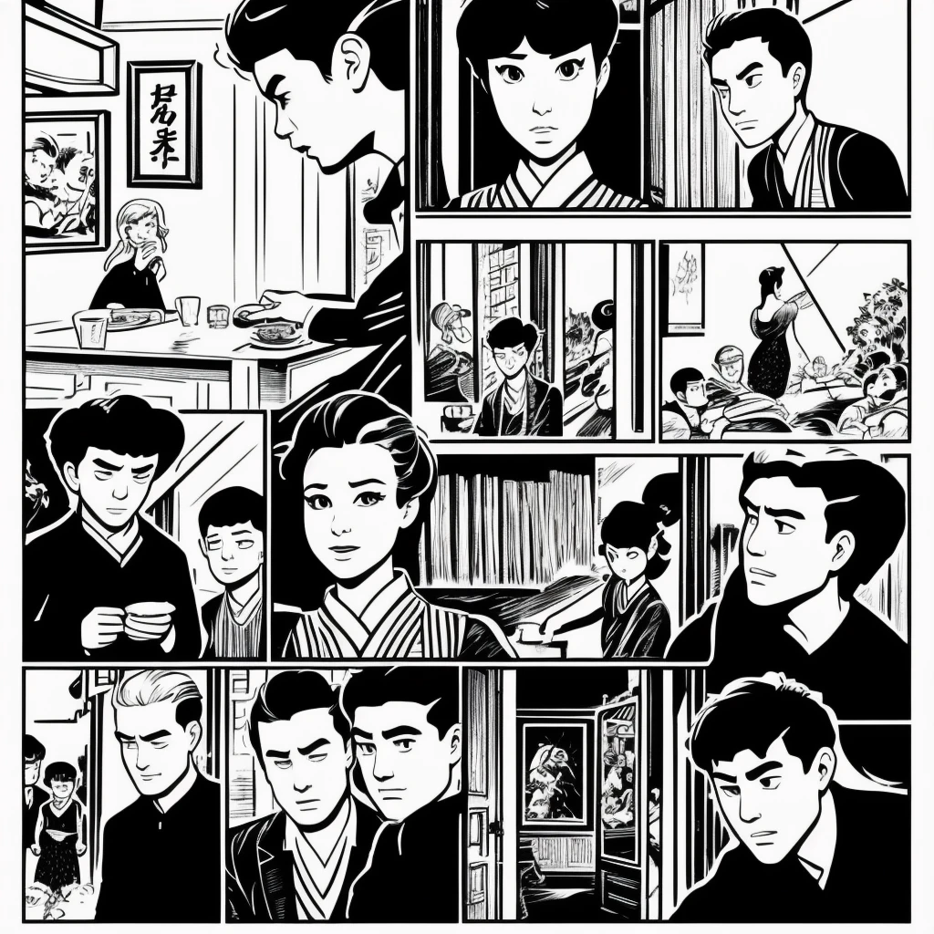 Monochrome Comics,The last frame is Chinese style