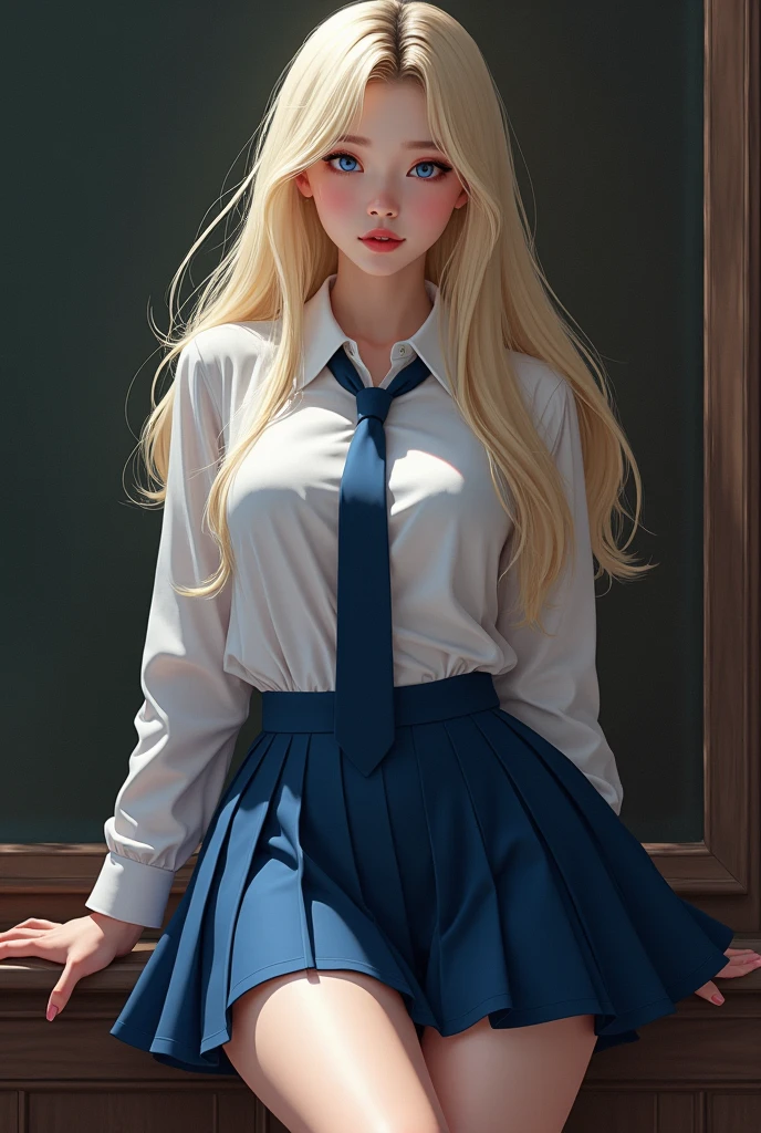 Grey and white high socks、 majicMIX Real、(Raw photography:1.2)、(Photorealsitic:1.4)、The beauty of beautiful details、 and delicate facial expressions、a blond、((Panties are visible))(pantie shot)、piercings 、Lashes、 beatiful detailed eyes、huge filesize、ultra-detailliert、hight resolution、Transcendent beauty top-quality、masterpiece、、(American girl' high school uniform))、Very detailed expression, finely detail、Highly detailed face movie lighting、20year old girl、front facing、((dynamicposes)))、(Lean Back:1.2), (Standing Open Stance))、(From below:1.5), (up skirt:1.5), Check Pleated Skirt、blazers、Sexy upper eyes, (Spread your crotch to show your panties:1.5), (Small pink panties:1.5), (low rise:1.5), (Blonde long hair:1.5), (Fit body:1.5), (Slim legs:1.5), (High-legged small panties:1.5), (Can be seen as see-through panties :1.3)