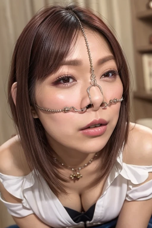    beautiful and charming woman that matches fashion trends  , ,(  top quality real skin texture  :1.4),     beautiful目  , (( 詳細なface ,  realistic detail eye)),    close your eyes  , Nose and mouth, faceの焦点,    beautiful, A gentle and charming Chinese woman  ,    delicate sexy collarbone ,  魅力的な楕円形のface ,    double eyelid  ,,    pink lips, small nose,   shoulder,   face ,  faceクローズアップ ,     super high res  ,    very detailed,     full body photo  , Ultra-thin and transparent ,  白いオフ  shoulderのシャツと淡いブルーのスリットスカートが完璧な組み合わせ.....,  fresh and delicious, And see through,  movie lights, rimlight,   bob cut , from below,