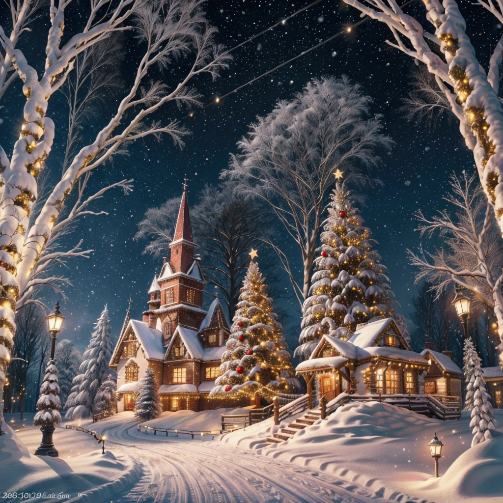 Charming Christmas Winter Wonderland， Scenery