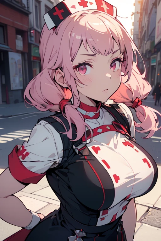 Anime Girls with big breast posing in the middle of a busy city street, seductive Anime Girls, everyone, attractive Anime Girls, (BoobsCyberpunk), artstation pixivでトレンド, cyberpunk Anime Girls in hoodie, ArtStation PixivのGuweiz, pixiv artstationのguweiz, detailed Digital anime art, Digital anime art, Anime Girls