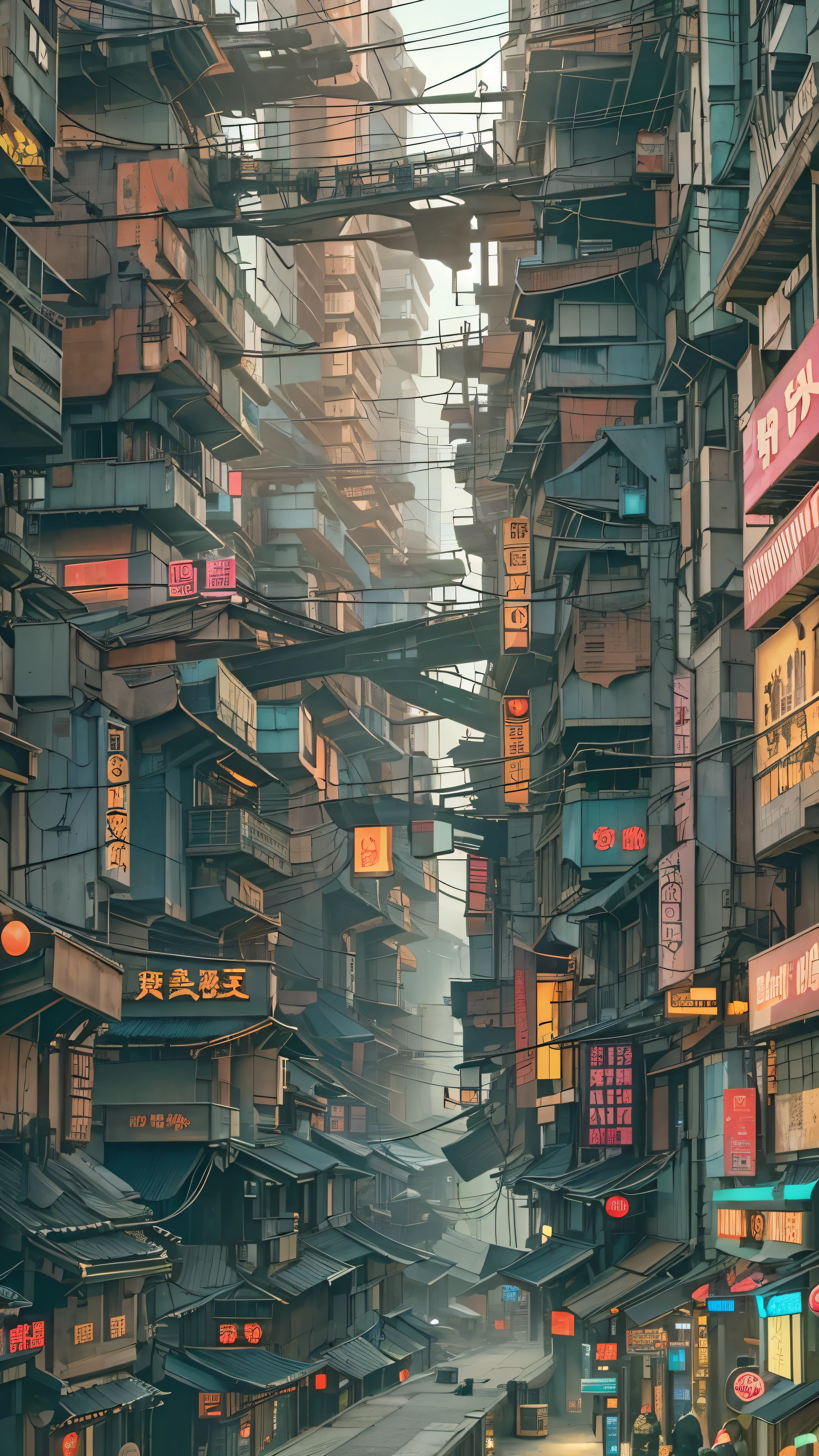  cyberpunk cities in sci-fi movies , Empty Streets,   knight , Chinoiserie architecture, Long-established store, irregular, Circuit board, Wire,  complicated,  super detailed ,  realistic , hyper  realistic ,  High Quality , Highest,  super detailed ,  crazy detail ,  very detailed, Photo realistic , Epic epic ,  highest quality , 32k --v 6