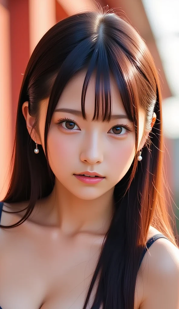 (japanese idol:1.3)、,(masterpiece,ultra high quality,32K.sharp photo,ultra high res, photorealistic,:1.1)(,,perfect face,symmetrical face,small face:1.3),beautiful breast,,(very thin body,very small hip:1.4),bright eyes,,eye lush,white pale skin,soft skin,young skin,earring,make-up,21 years old、The sculpture model is attractive, ( girl and boy.Photos、 photorealistic、 at stage、 ultra-detailed 、 ​masterpiece、 top quality) 、(nude,sex,nsfw,cowgirl position, vaginal,insert penis,ride on penis,POV,from front:1.4)、 charming eyes、  external expression 、 butt is small 、Colossal 、 ,most beautiful face 、 the cutest earrings in the world 、leaning back、((Insert、Deep joy、 severe pain ,open mouth half, enjoy,,:1.2）,(( Panting intensely :1.2))、 (ecstatic face、 climax expression:1.2)、,(looking at viewer:1.3)