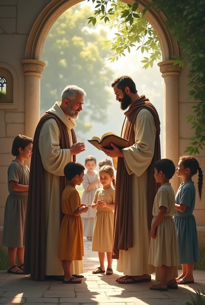 Depict the changes in the Political landscape of the Philippines during Rizal's Time in the 19th Century with his works Noli me Tangere and El Filibusterismo being read by children but opposed by the Catholic Church 

Show priests punishing children for reading it and Rizal's silhouette from a distance