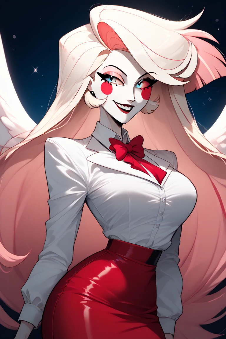 Charlie Morningstar, uniforme escolar,sexy, hazbin hotel
