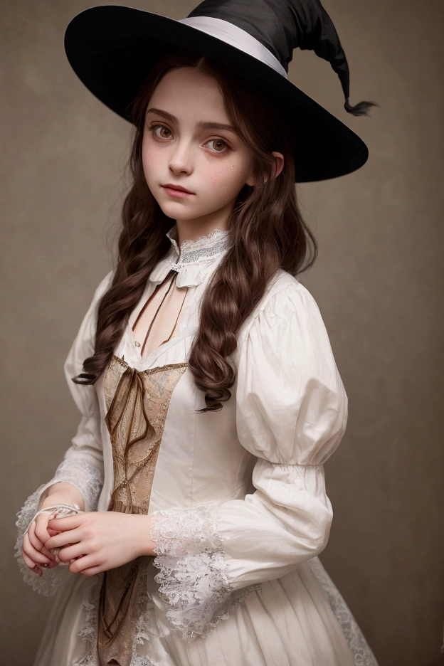 best quality,ultra-detailed,realistic,photorealistic,pink-eyed,long-haired girl looks happy,beautiful detailed eyes,beautiful detailed lips,long eyelashes,best quality portrait painting,detailed,physically-based rendering,ultra-fine painting,fine details,painting,a teenage boy has been magically transformed into a cute witch girl,gender bending,witches are helping dressing up the new girl,girl happily getting dressed in a stunning black victorian dress, physically-based rendering,gorgeous dress design,flowing gown,elaborate lace details,rich textures,contrast stitching,delicate ribbon bows,floral accents,full skirt,high neckline,long sleeves,fitted waistline,flared cuffs,lace-up back,luxurious fabrics,flawless silhouette,high heels, pink-eyed girl,effeminate face,pointy hat, average breast size, long black hair,witches assisting in dressing up the new girl,promptly helps the girl getting dressed in a stunning black Victorian dress, spell books and potions in the background, inside an abandoned castle, moonlit night with a full moon shining above, soft and ethereal lighting , high resolution, 4K, 8K