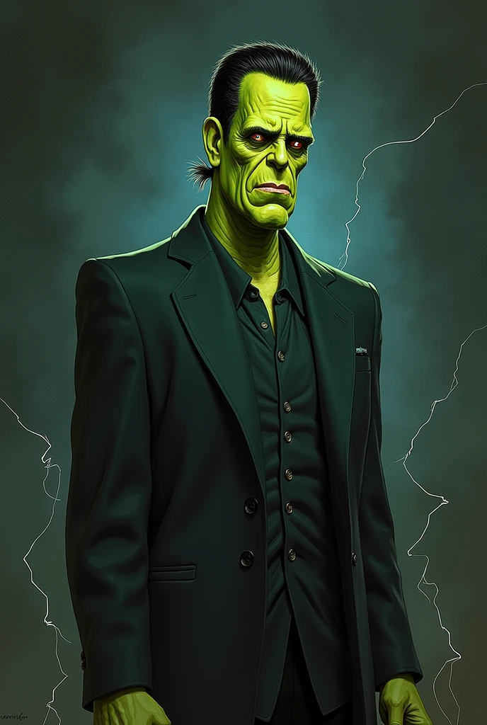 Monster Frankenstein, glasses, (high quality) not duplicated