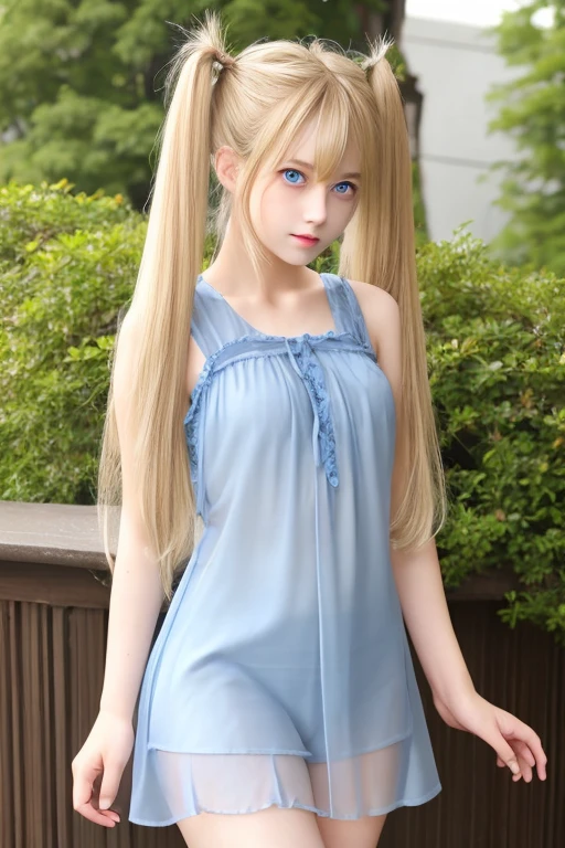 a beautiful european girl,cute girl,perfect body, medium perky tits,detailed background,extremely detailed cg unity 8k wallpaper,masterpiece, best quality, ultra high res, shiny skin,white pale skin,long hair,bangs,blonde hair,large blue eyes,earring, oversized shirt,shirt,off shoulder,twintail,bottomless,thighs,