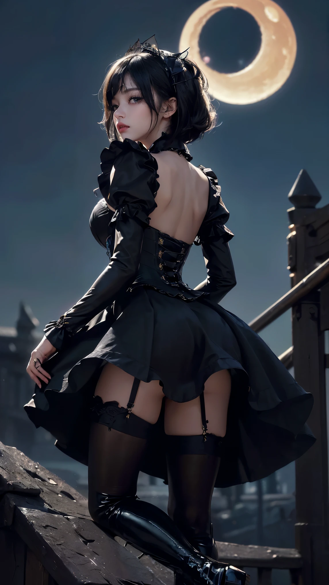 a close up of a person in a dress, 2b, 2 b, nier 2 b, nier, 2b nier automata, 2b from nier automata, 2 b from nier automata, fullbody pose, nier inspired, killy from blame!, nier autoamata
