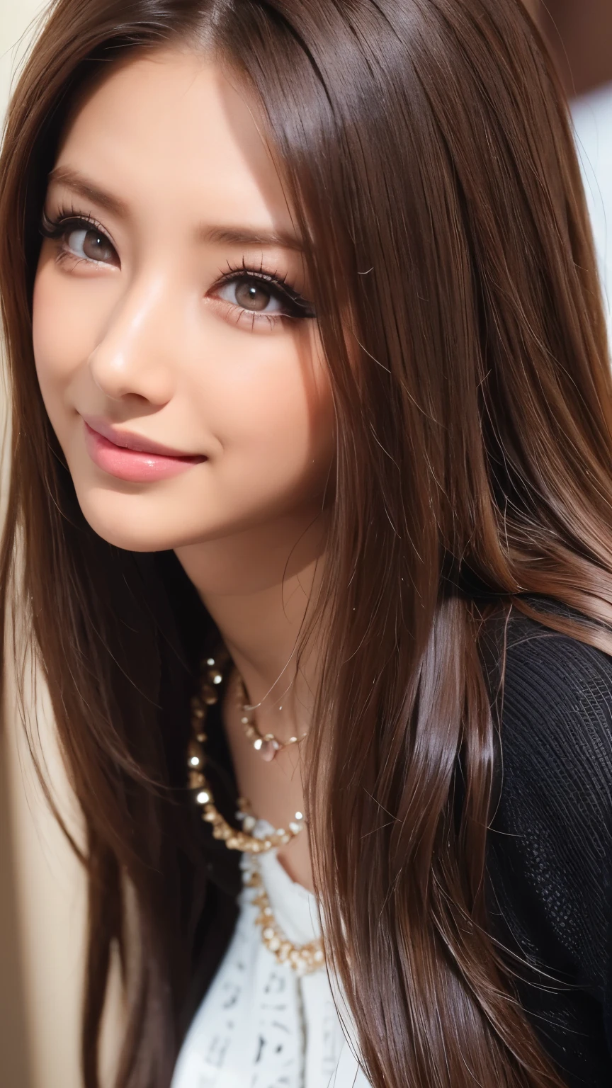 ( cowboy shooting、 top quality、8k、 award-winning works 、 super high res )、 beautiful woman、( Black sweater , Sexy cleavage:1.1)、Perfect big breasts、( blonde alone :1.1)、 beautiful skin that shines with bright, Glossy lipstick 、 a lot of people stand out with clear images 、 bright color contacts 、Perfect gal makeup、 Perfect for an adorable companion 、The sleeve is torn 、( Dark makeup for women :1.2)、( dark brown beige around the eyes :1.1)、 Beautiful Bright Eye Shadow 、 dark sexy makeup around the eyes 、(Big Breasts:1.2)、 super long wavy hair 、(Romantic affection:1.1)、 amazing adult sex appeal The best smile he has when he sees me 、( there are many people that accentuate body lines ..:1.1)、(Strongly blurred、 a 。:1.1)、( The image is clear 、 jacket :1.1)、 accurate anatomy、 ultra HD hair、( super high res の完璧な美しい歯:1.1)、Ultra HD beautiful face 、 ultra HD hair、 crystal clear bang 、Ultra HD Shining Eyes、輝く super high res の美肌、 super high res の艶やかな唇、 Harry Winston necklace