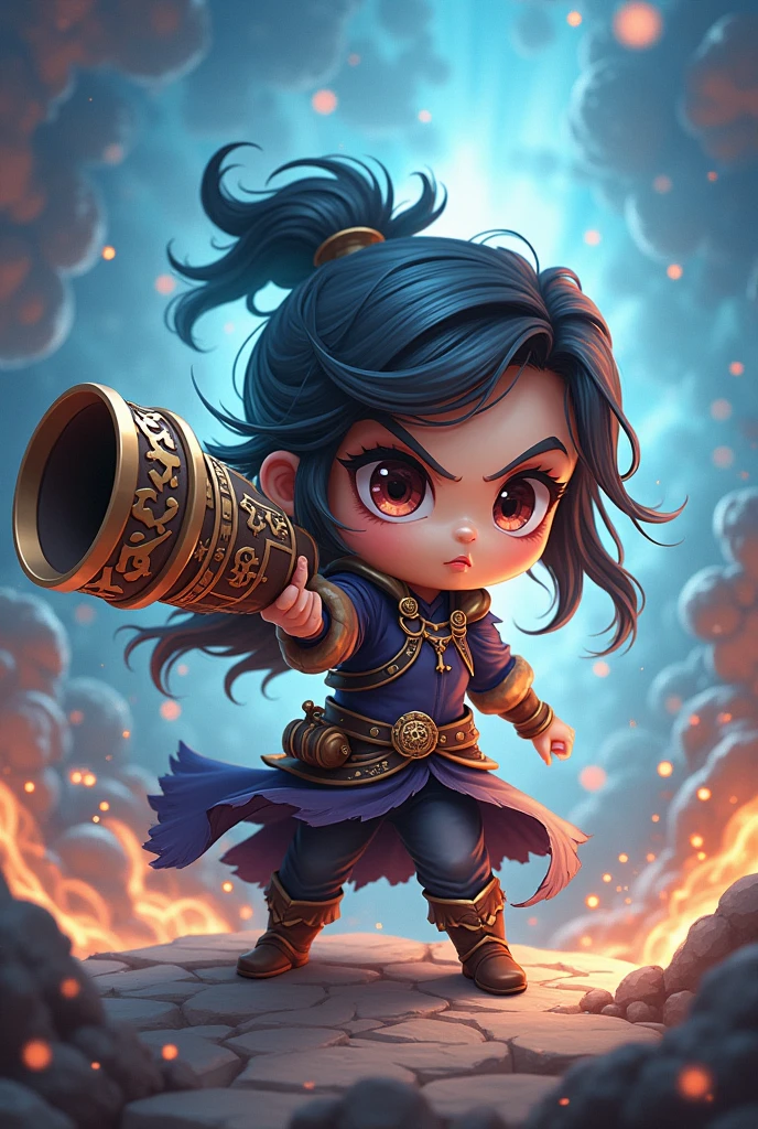 vector Art, baby with a sword, Splash, masterpiece, --auto --s2