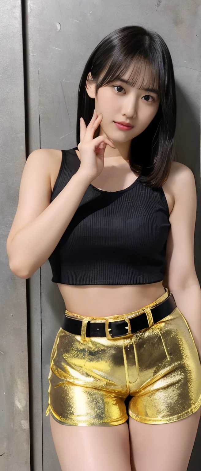 最high quality, masterpiece, 32k、Very detailed、Realistic、1 girl, Japanese women、Black and gold military uniformのコスチューム、High-grade, futuristic, sexy costume, Black and gold military uniform、US Army military uniform hat、Attractive K-pop idol-like outfits、Black and gold military uniform、class seal、Wears a black and gold military uniform hat(military officer uniform hat), Cute face, (photo Actual:1.3),Edge lighting, (Skin with attention to detail:1.2), 8K超High resolution, Single-lens reflex camera, high quality, High resolution, 4K, 8K, Optimal ratio of four fingers to one thumb, (Actual:1.3), cute 1 girl, Realistic、Super Realistic、32k、Very detailed、masterpiece, 最high quality, beautiful girl, beauty、Gorgeous girl, Medium chest、Big Ass, Narrow waist, Leg spread, Plenty of facial detail, City of the Future, Super detailed, High resolution, masterpiece, high quality, High resolution,