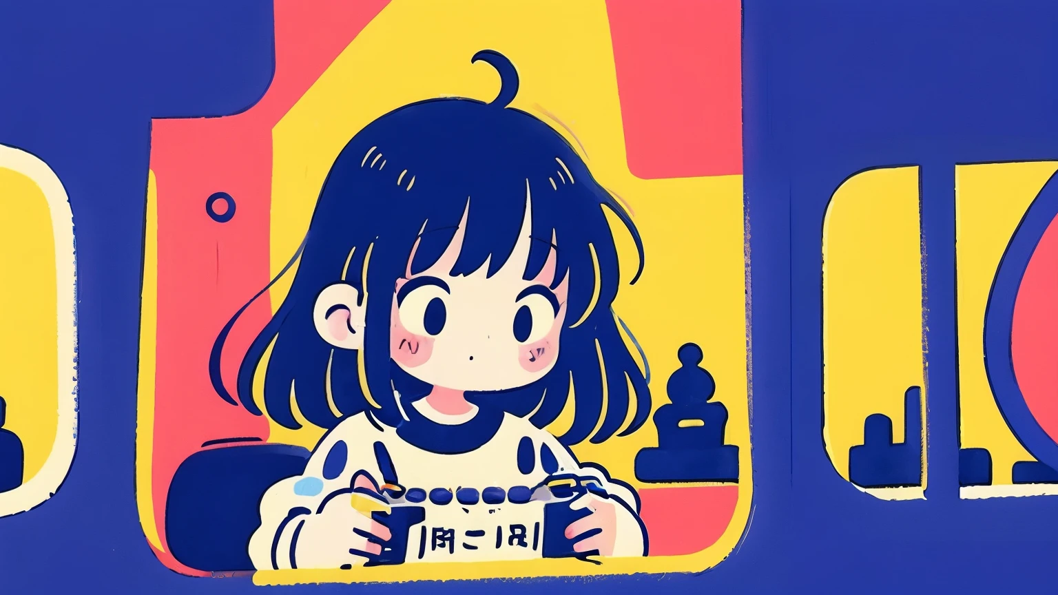 "A vibrant city pop-inspired illustration of a stylish girl riding a neon-lit urban train at night. She has flowing hair and a confident posture, surrounded by glowing signs in Japanese kanji, retro 80s aesthetics, and colorful reflections on the train's windows. The atmosphere is dreamy and nostalgic, capturing the essence of city pop culture."

