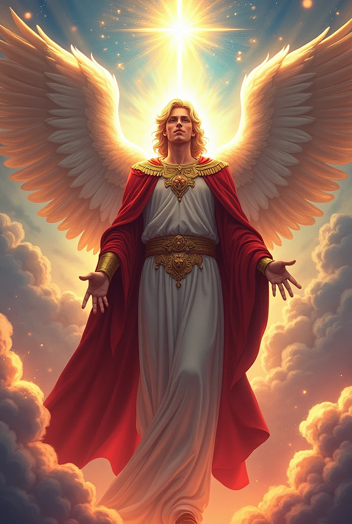  Archangel Michael, The patron of justice and love,  anime art