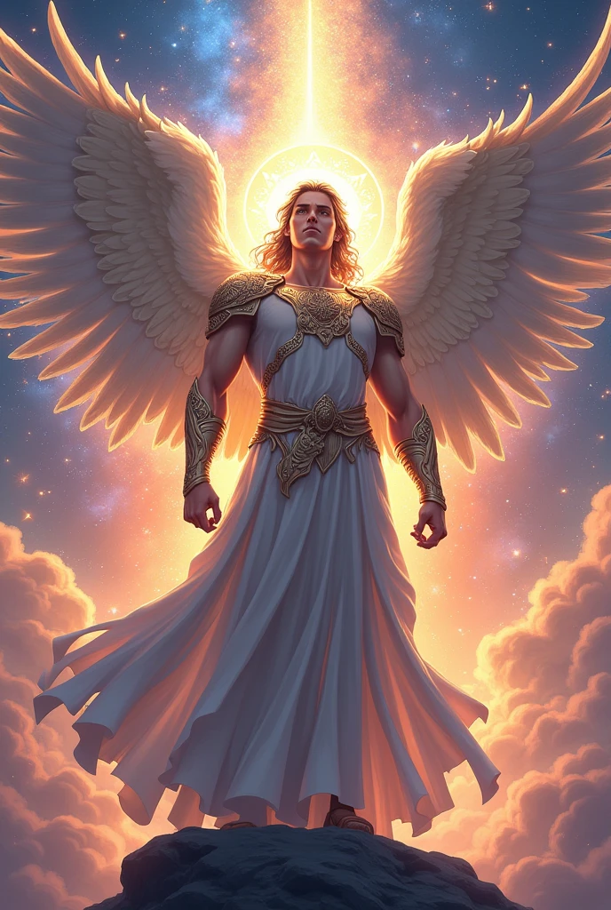  Archangel Michael, The patron of justice and love,  anime art