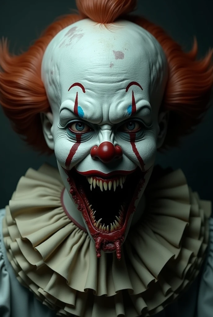 Draw the scariest clown face in the world, even scarier Horror