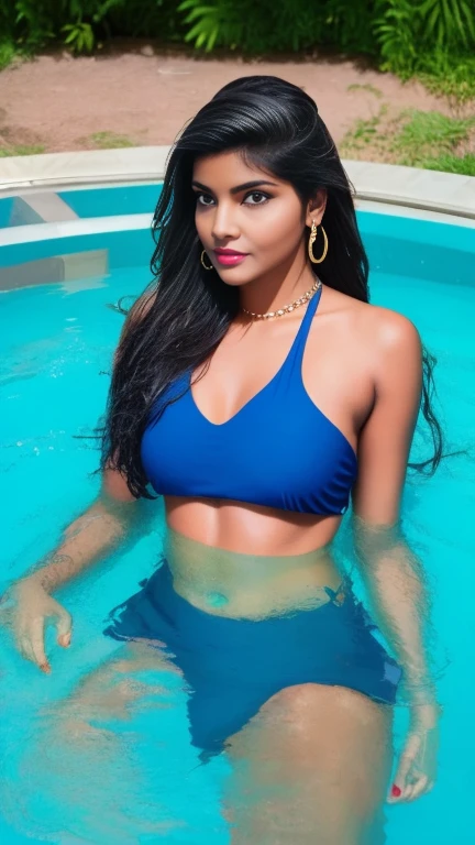 most beautiful Tamil girl sexy semi transparent strapless removing bikini++ long thick perfect braid hair style photorealistic sexy body standing sexy pose Tamil boy grabbing from behind detailed hyper realistic cinematic perfect body perfect impression wet bikini wet body wet hair, front facing sexy body impression no bikini++ transparent strapless bikini