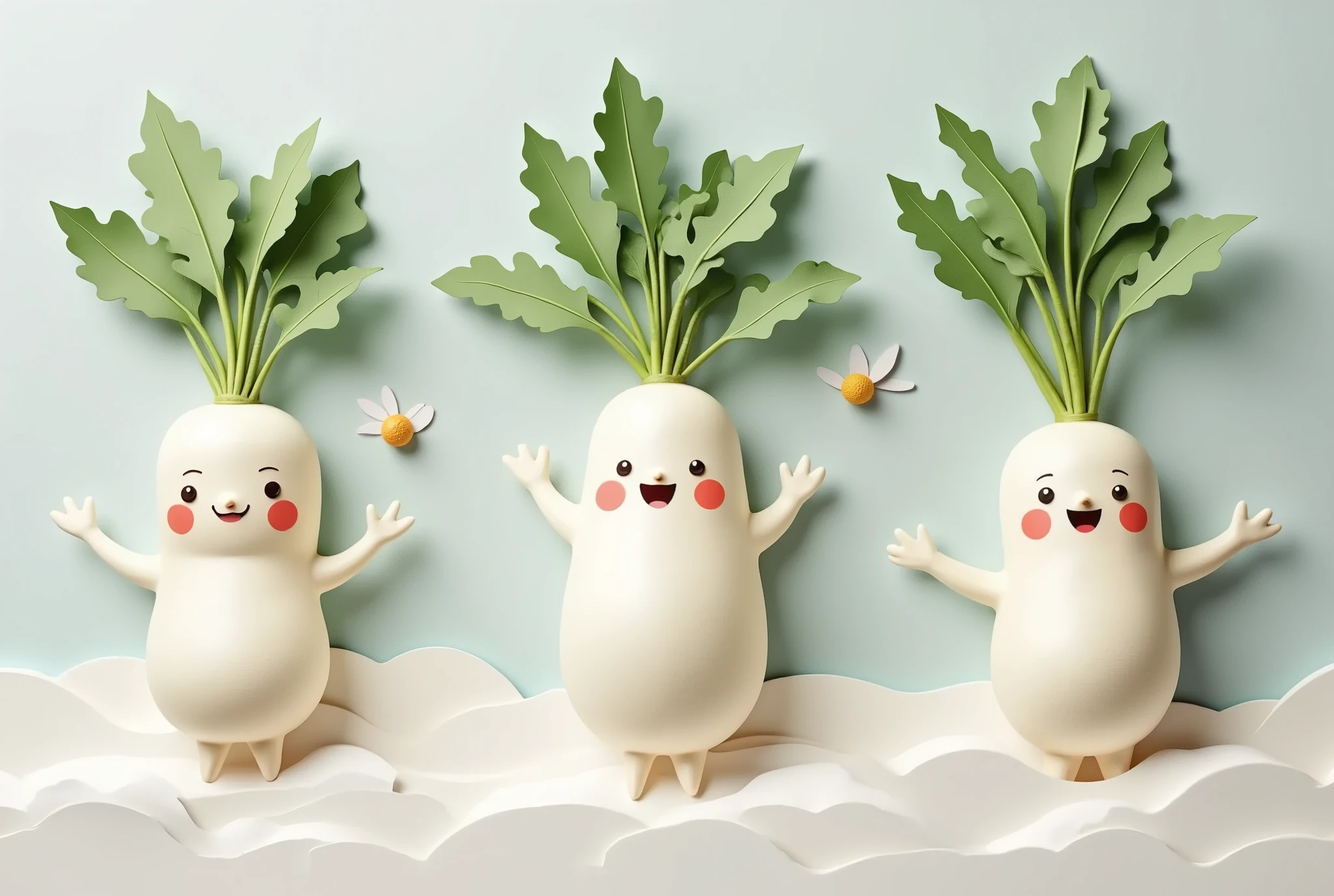 masterpiece, Best Illustration ,DAIKON , Greeting Card Designs