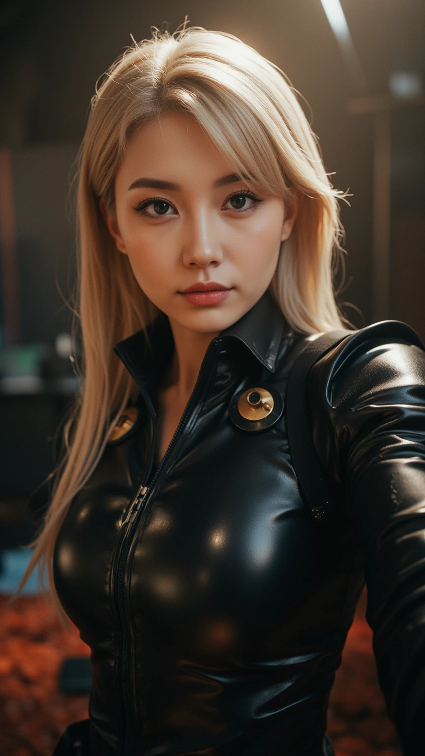 ((Best quality)), ((masterpiece)), (detailed:1.4), 3D, an image of a beautiful cyberpunk female,HDR (High Dynamic Range),Ray Tracing,NVIDIA RTX,Super-Resolution,Unreal 5,Subsurface scattering,PBR Texturing,Post-processing,Anisotropic Filtering,Depth-of-field,Maximum clarity and sharpness,Multi-layered textures,Albedo and Specular maps,Surface shading,Accurate simulation of light-material interaction,Perfect proportions,Octane Render,Two-tone lighting,Wide aperture,Low ISO,White balance,Rule of thirds,8K RAW,