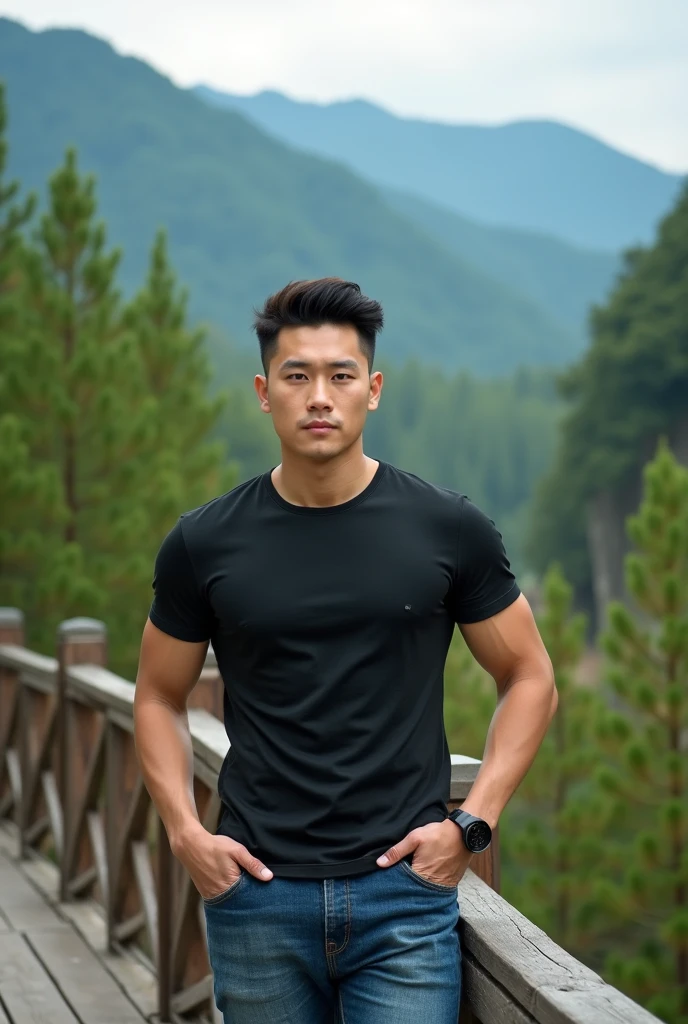 Nature,( a muscle man asian, handsome, big ) , huge pecs