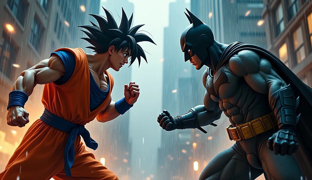 Goku and Batman