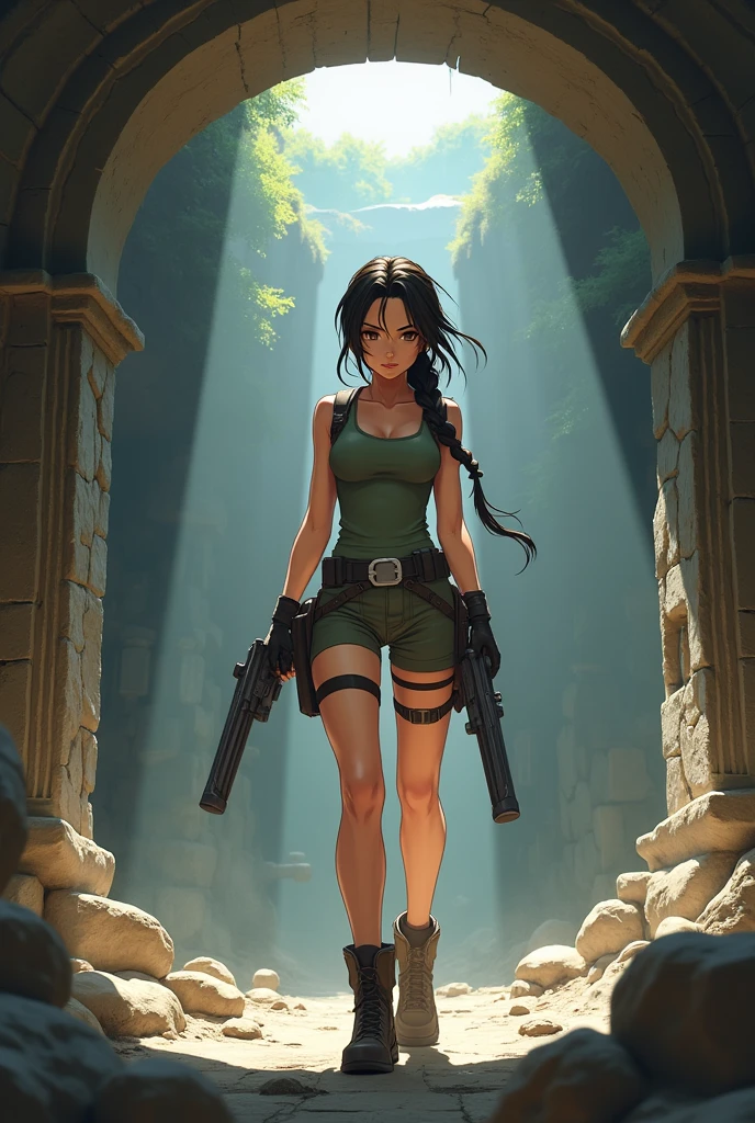 Lara Croft Tomb Raider anime version - SeaArt AI