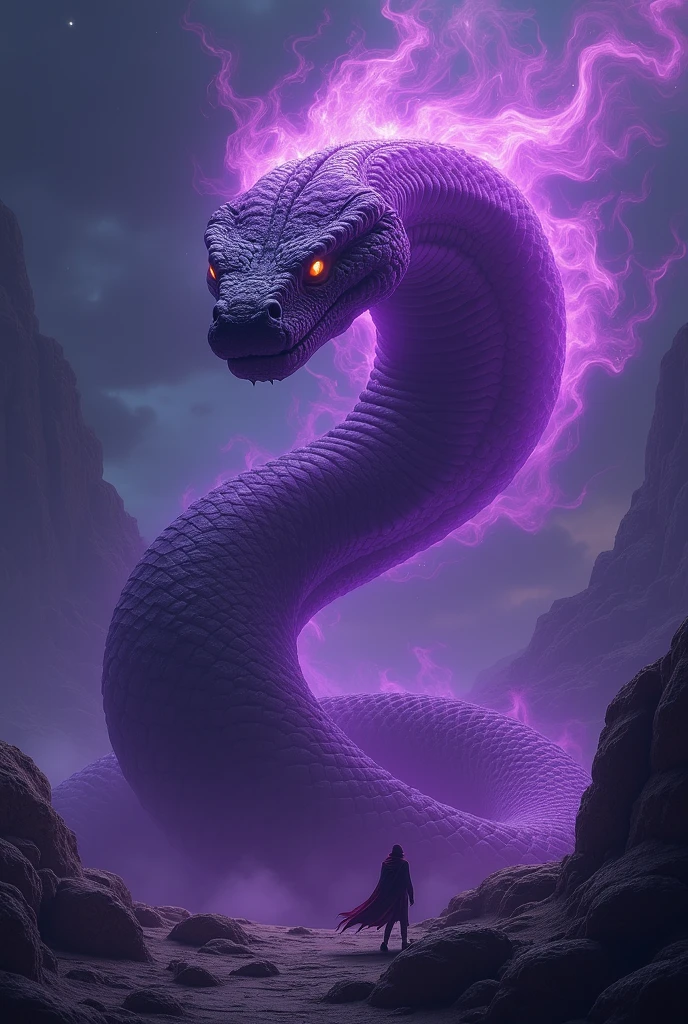 in the midst of a vast, black expanse, a creature of mythical stature begins its ascent. its body, a brilliant purple hue, spirals upwards like a twisting serpent made of living, glowing jewels. it emerges from the darkness, casting an ethereal glow that illuminates the void. the creature's journey is not solitary, for it carries with it the echoes of times long past. as it climbs, stories and legends swirl around it, whispering tales of ancient kingdoms and forgotten heroes. the wind dances through these tales, weaving them into the creature's path like a tapestry of memories. at every twist and turn, the creature leaves behind fragments of itself, shedding pieces of its own brilliance to pave the way forward. as it ascends higher and higher, the fragments become a trail of light, a testament to the creature's perseverance and the power of its spirit. despite the darkness that surrounds it, the creature does not falter. it continues its climb with determination and grace, each step taking it closer to the stars. and when it reaches the peak of its ascent, it will cast aside the last remnants of its past and bask in the glory of its own radiance. but even as it reaches the summit, the creature knows that it cannot stay there forever. for life is a cycle, one of constant movement and change. so, with a final burst of energy, it plunges back down into the depths of the void, ready to rise again and continue its journey towards the heavens.