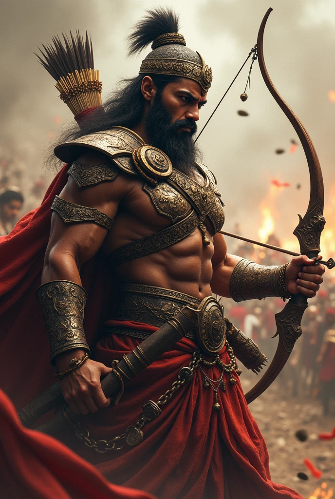 Mahabharat character "barbarik" free Arrow in your hand
