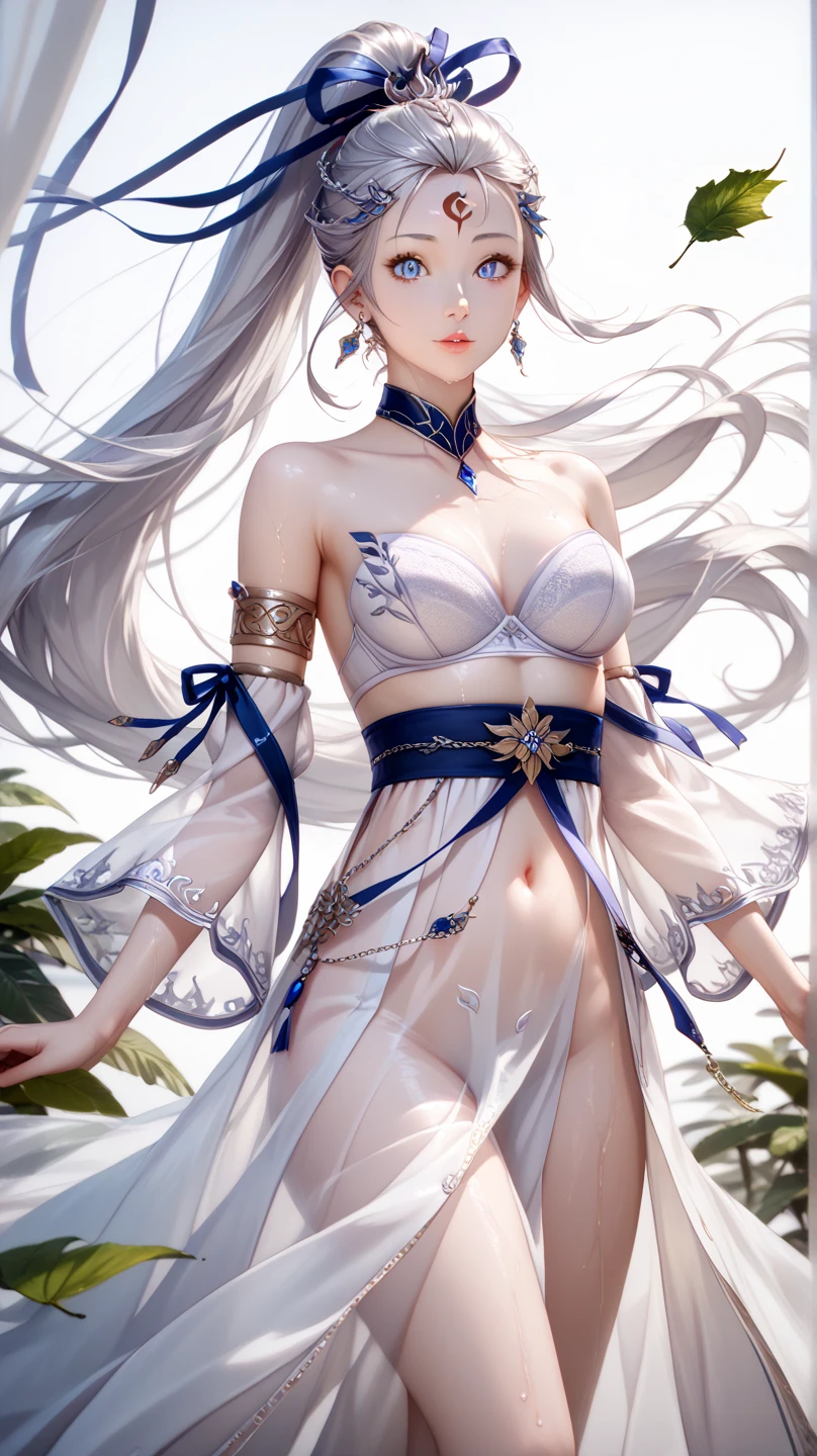 (RAW: 1.2), (Realistic: 1.4), (Clarity: 1.2), (A Woman), 16 years old, ((Height: 2.5))), ((Tongue studs), (Lip nails), (Umbilical nails), Gemstones Refract dazzling light))), (Breasts: 1.8), (Areola: 2), (Abs: 0.7), (Buttocks: 1.4), (Healthy skin, thin skin, alluring expression, Double eyelids, jelly textured lips, glowing lips, cherry small mouth, small upturned lips, Lip studs under the lips, pattern under the eyes, gold pattern tattooed on the forehead, (((detailed skin texture))), real pores, textured skin, (wearing gems, pearls, emerald, amber,), (dynamic hair, high ponytail hairstyle, beaded hairpins, layered hair, wet hair, loose hair, wet skin texture), sweat dripping all over, shiny skin, glowing skin, radiant, eyes looking at the lens, high-quality details, cinematic lighting, ((backlight)), ridiculous, Unbelievably ridiculous, huge file size, super detailed, high resolution, very detailed, best quality, masterpiece, illustration, very detailed, CG, unity, 8k wallpaper, amazing, fine detail, masterpiece, light on face, backlight, cinematic lighting, (((dynamic shot, focus character)))), ((side to the lens)), ((seen below)), ((high jumper's body proportions)), ((obesity: 0.0)), ((((no panties))))), (((no pants)))) ,((((no socks))),(no skirt)))),((no shoes)))),(dynamic pose)))),(fighting stance)))), (half))), (raised legs)))), (legs apart)))), (Greek feet), (well-groomed nails), (camel toes), ((correct anatomy)), (correct dissection)))), (((correct fingers, four fingers and thumbs))), ((( Fashion wearing a front slit in transparent plastic))), ((gemstones, diamonds, pendants, necklaces, waist chains, stud earrings, earrings, bracelets, anklets)), (((Royal sword flying, clothes fluttering in the wind))), (((Cloudy and ethereal void world))), (Flying sword with gemstones))), (Ink landscape painting painted on clothes))), ((Body floating in the air, feet in the air, flying))), (((Movie: Shushan Chuan))), (( Countless glowing small swords levitate around the bod