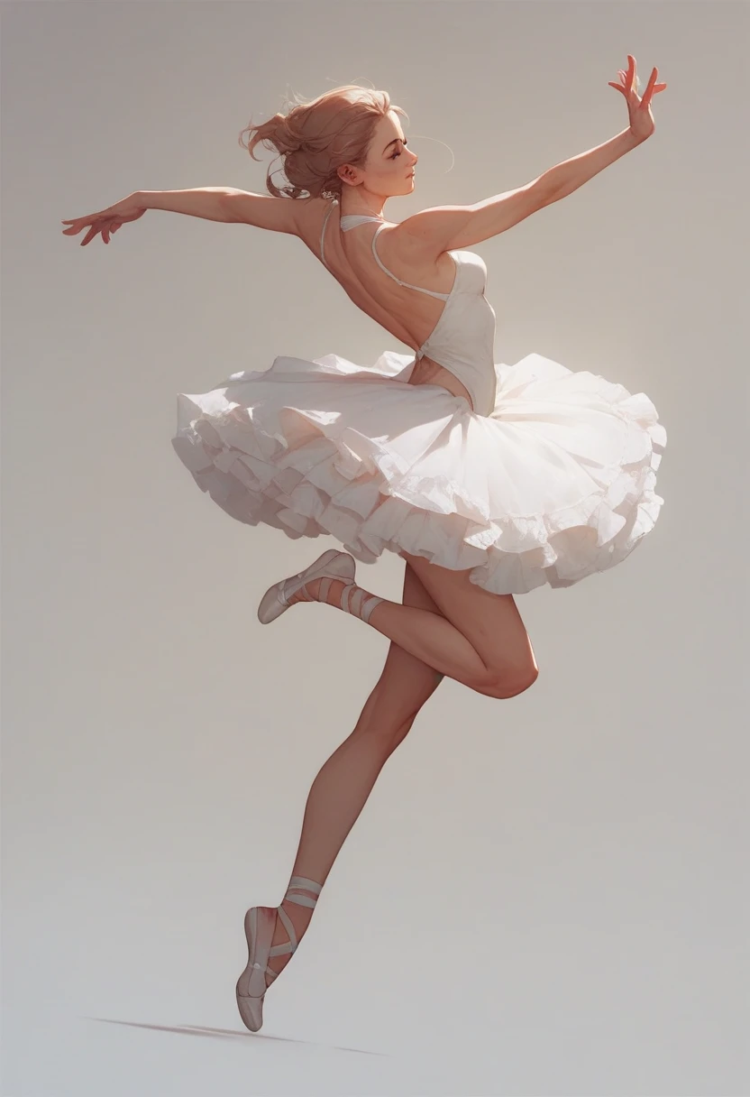 In ballet dress