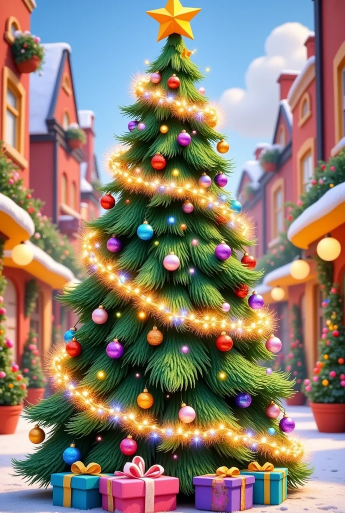 3D Rotating Christmas Tree ,  Colorful Christmas Tree