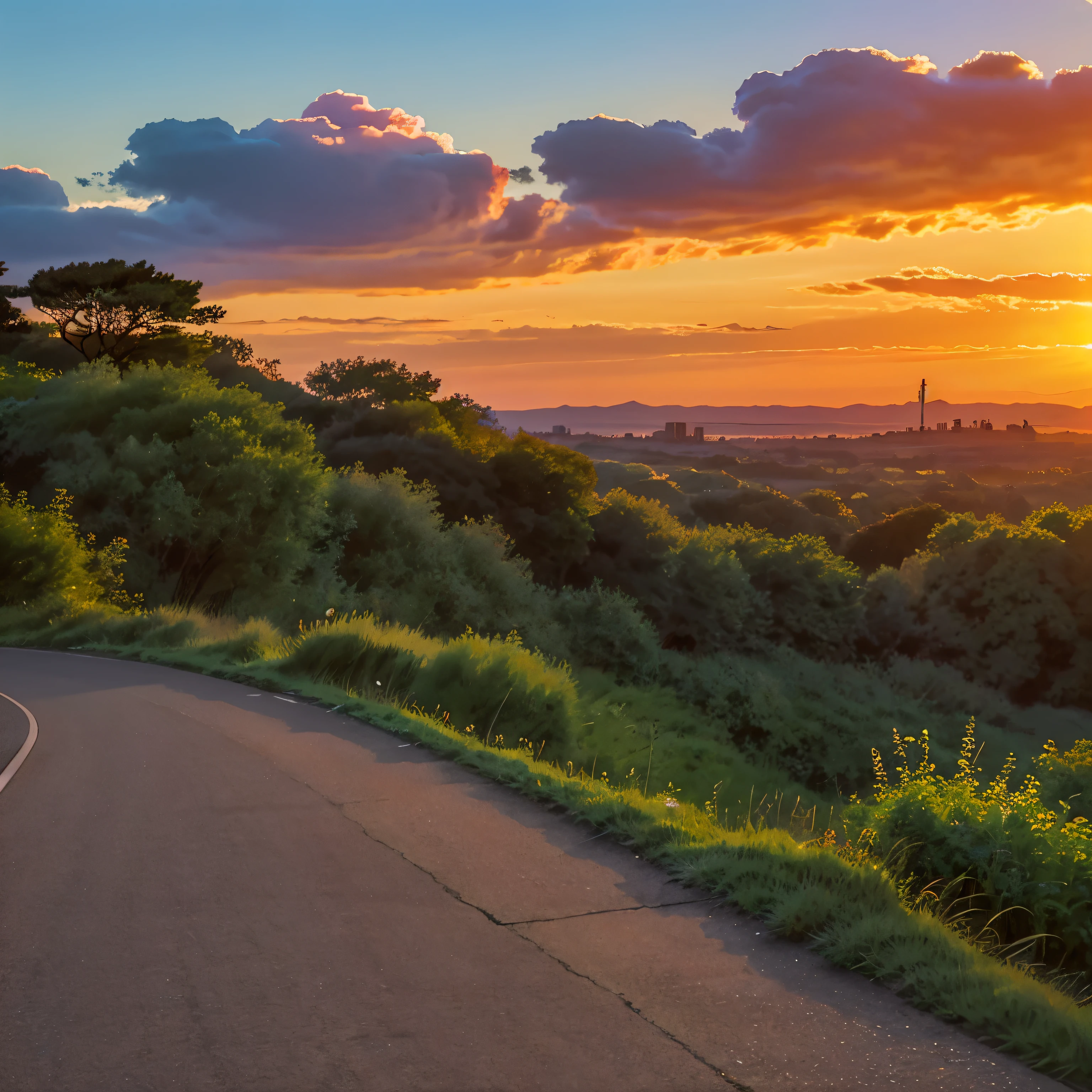 It's like a long time ago and it's warmer than now
There was such a scene there

Close to us crying
The wind that passes quickly

A ridged road where the sound of a chime echoes
I walked with you with blushing cheeks

The sunset is nearing the end of the embankment
Dazzling and sad