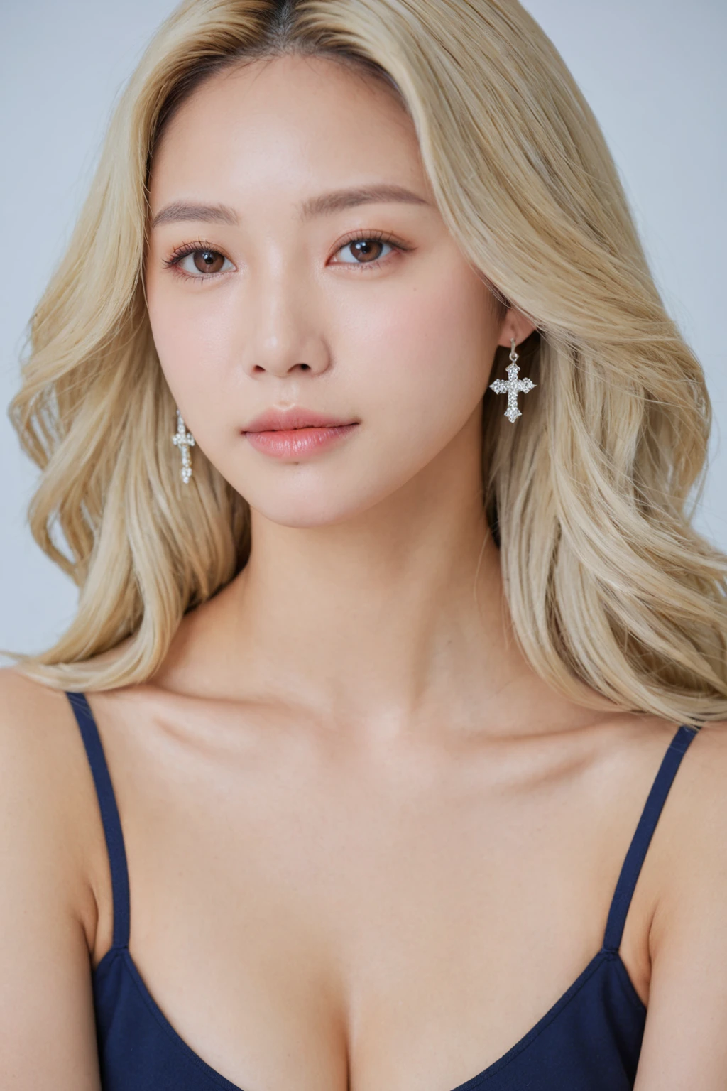 quality_masterpiece,   ANATOMICALLY CORRECT  ,   beautiful face,   perfect face, 非常に詳細な  beautiful faceと目,  brown skin、  attractive face  ,   detailed face  ,   delicate face,   detailed skin, huge breasts, platinum blonde hair 、   young woman, Animal pattern break high angle view,   Fully Clothed  ,  off-shoulder、 cleavage ,   crosses legs,  in