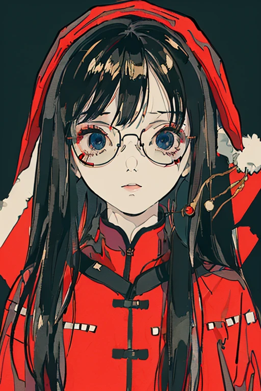 (( top quality )), ((傑 top quality 、masterpiece、High sensitivity、 High Definition 、 detailed description 、 Delicate Faces )),Slender woman、Glasses、 Christmas、 mini skirt Santa 、 cyberpunk、
