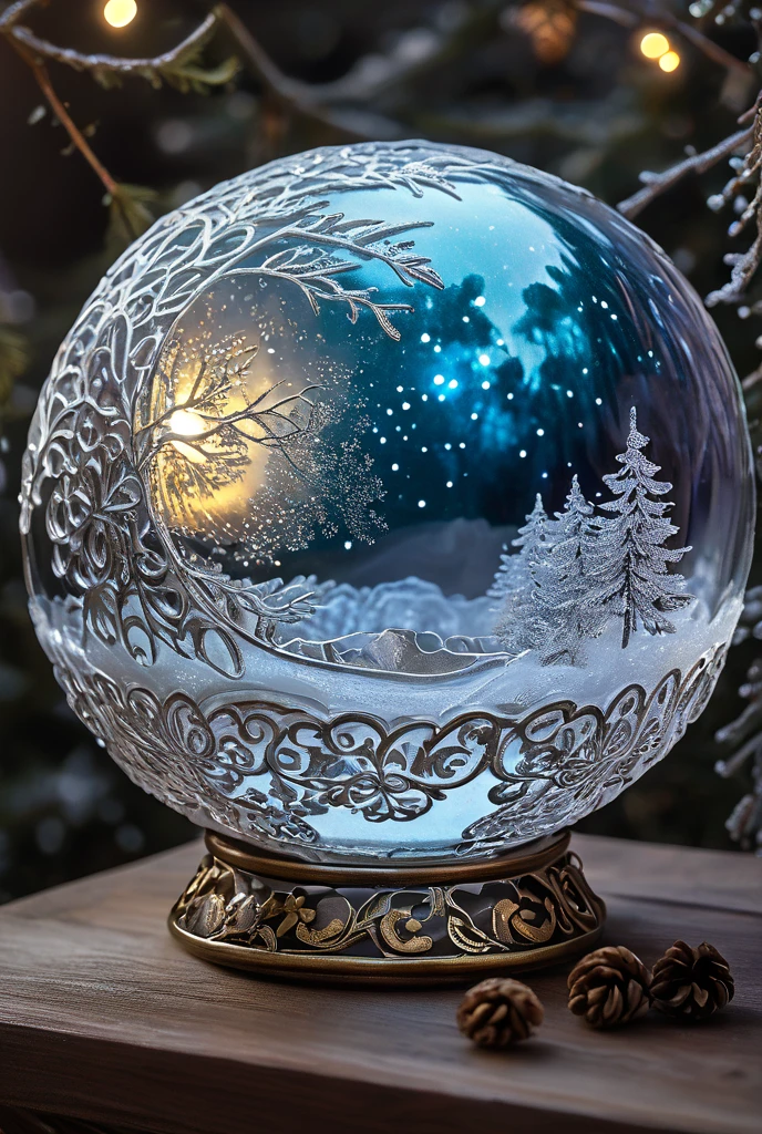 ✨✨✨
whimsical winter fantasy, magical iced shape of a disco bowl-shaped curved moon, emitting soft light, filigree
✨✨✨
whimsical winter fantasy, magical iced shape of a disco bowl-shaped curved moon, emitting soft light, filigree
новогодние серебряные колокольчики на сосновой ветке

масло, мастихин, в стиле А. Зайцева+Л. Афремов, ярко, волшебно