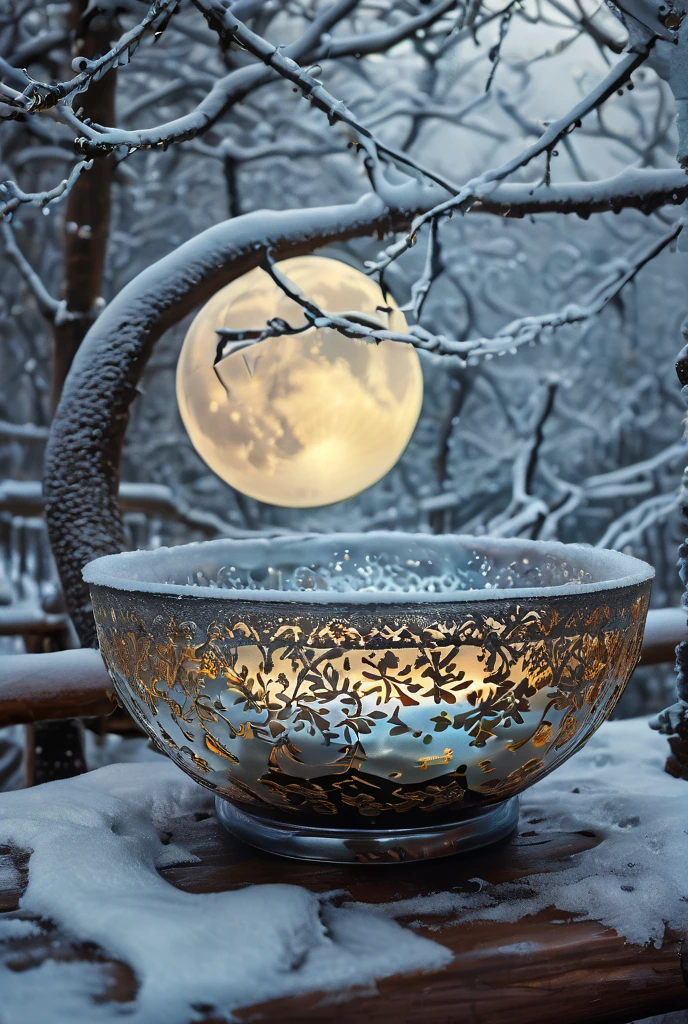 ✨✨✨
whimsical winter fantasy, magical iced shape of a disco bowl-shaped curved moon, emitting soft light, filigree
✨✨✨
whimsical winter fantasy, magical iced shape of a disco bowl-shaped curved moon, emitting soft light, filigree
новогодние серебряные колокольчики на сосновой ветке

масло, мастихин, в стиле А. Зайцева+Л. Афремов, ярко, волшебно