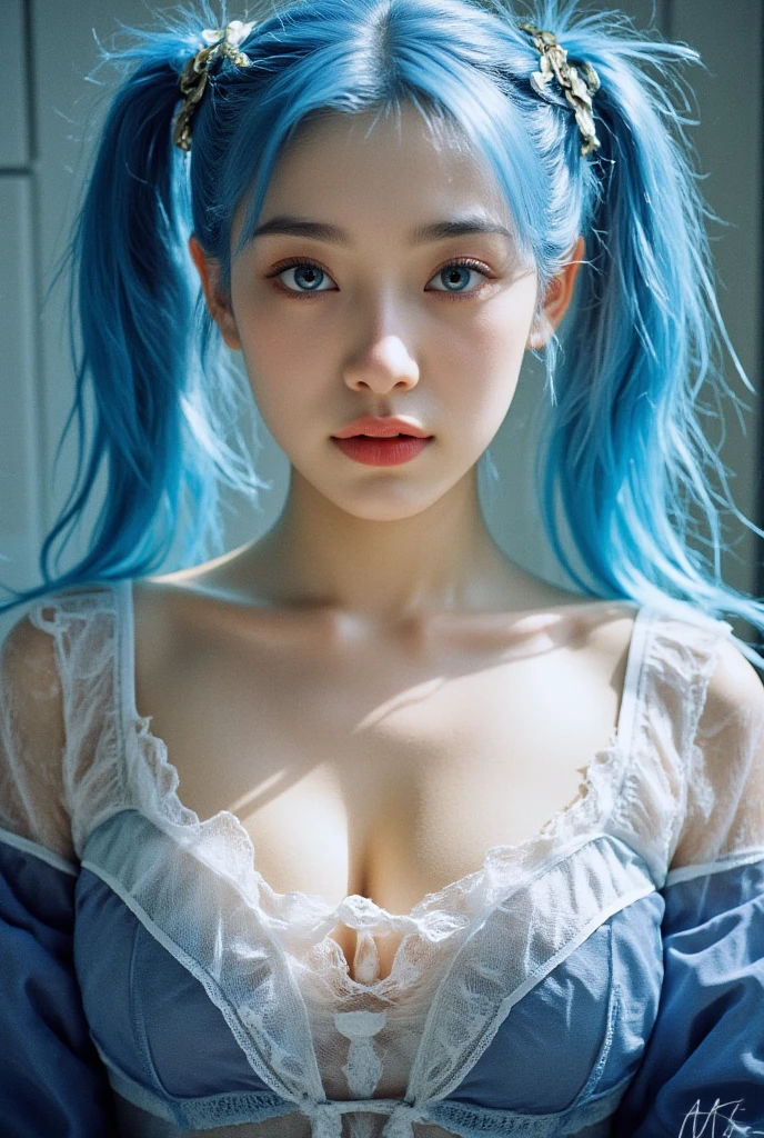 blue hair