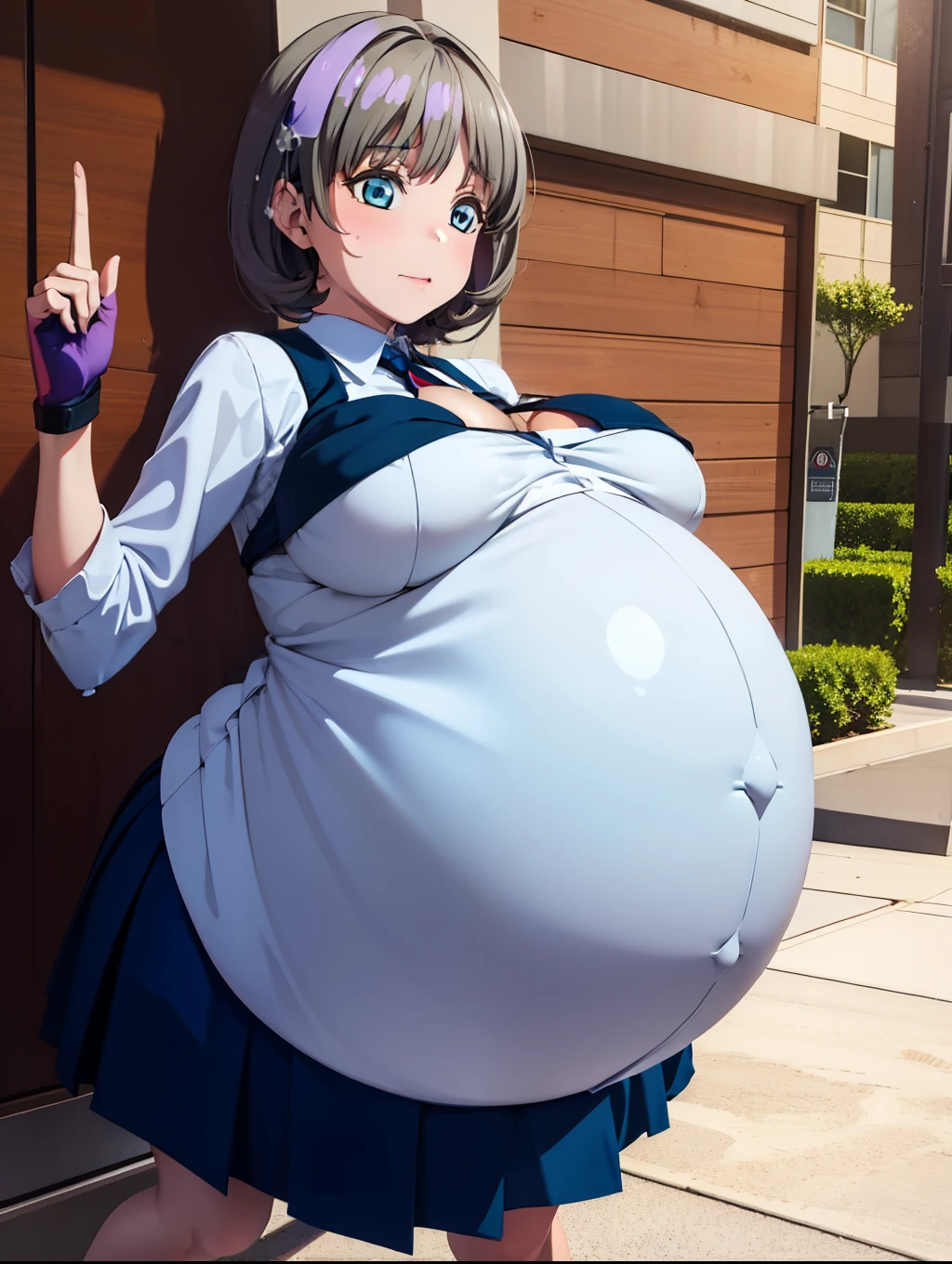 Short gray hair,Big Baby Bump pregnant, Big , nipple, cum, Big Blue Balloons,s girl, Big pregnant Belly, Big Pregnant girl, Largest Belly of Pregnant, Huge Pregnancy, school uniform ,Huge 9 months Pregnancy Belly,huge belly expansion, huge belly girl, blue eyes,big ,long glove, bodice suit,long gloves