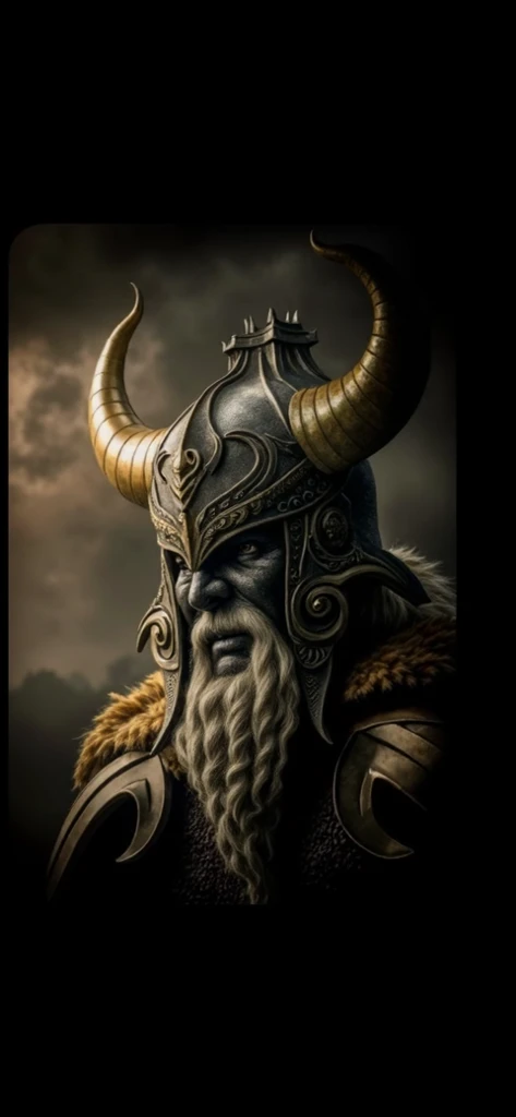 Arafed man with a horned head and a beard, Retrato pintado de Odin acidentado, Fit male demon with white horns, Viking Bom, deus com chifres, Norse God, viking warrior illustration, retrato masculino do deus svarog, Retrato de um viking, Retrato pintado de Zeus acidentado, Minotauro em armadura antiga, portrait berserker barbarian, personagem de fantasia hiperdetalhado