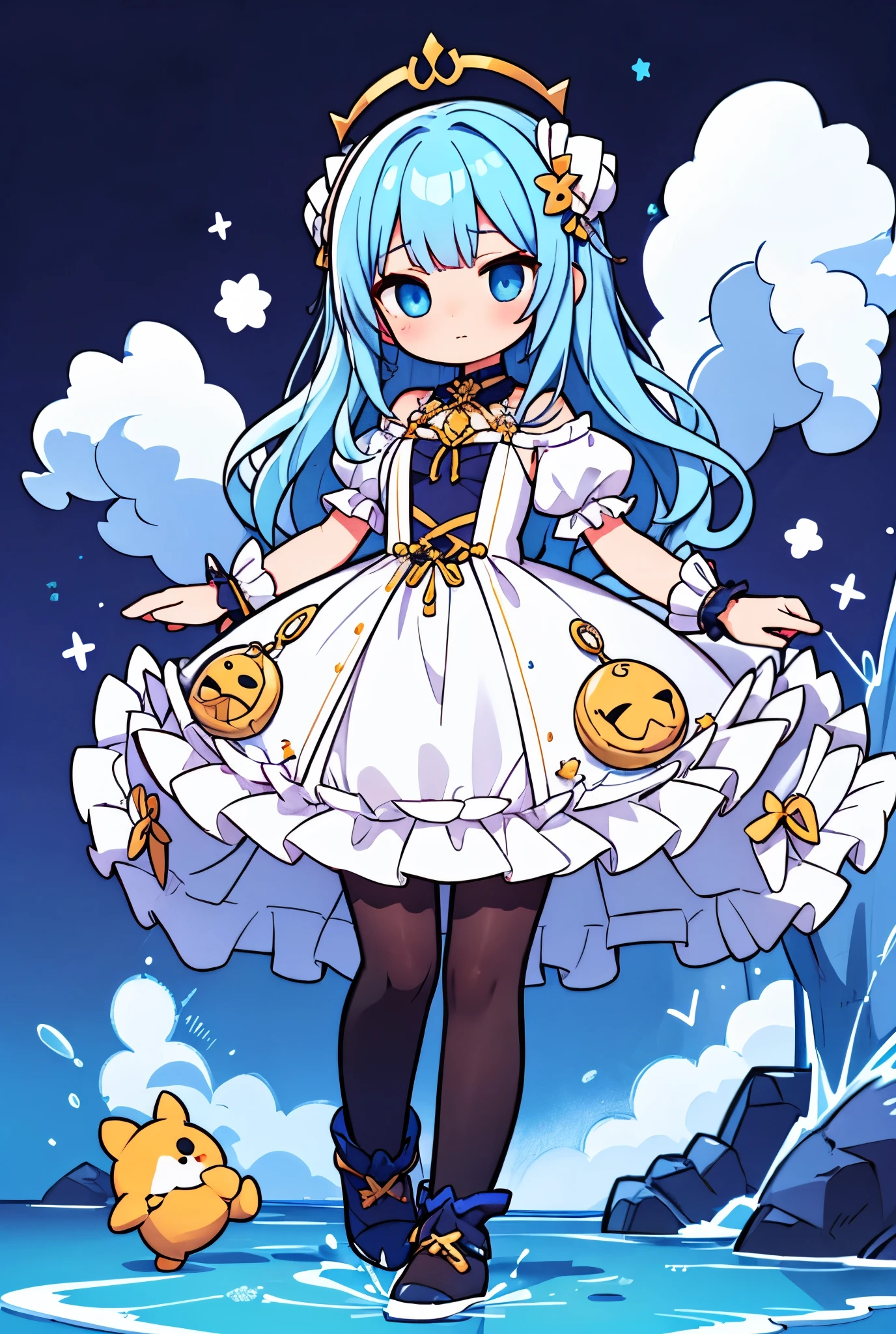 Character inspired from the zodiac sign aquarius