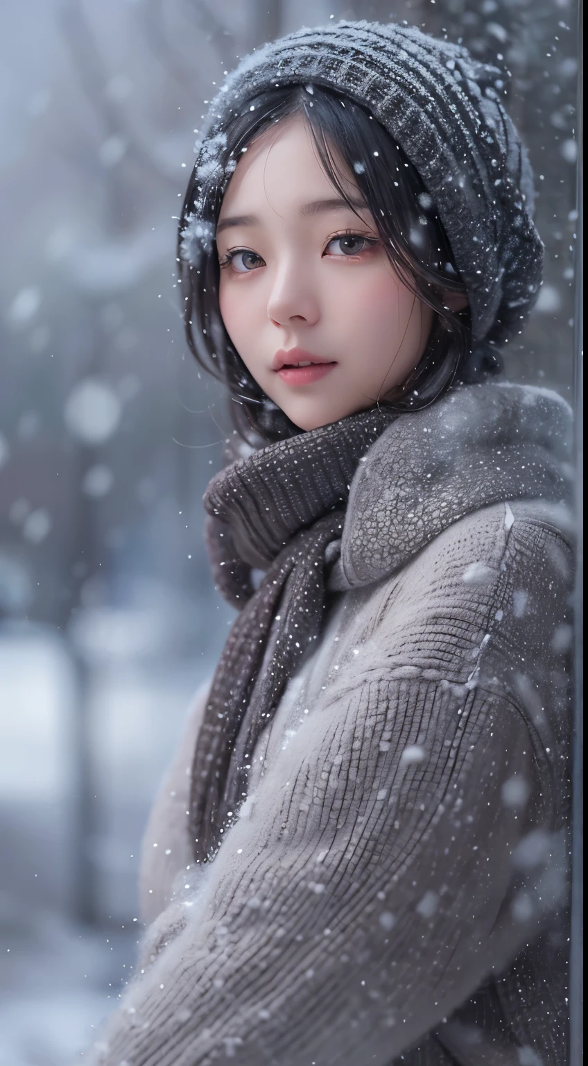 rendered in octane of a Brilliant 1girl barefoot , Snowing, Relieving, backlight, Low shutter, in rain, (feet soles:0.8)
