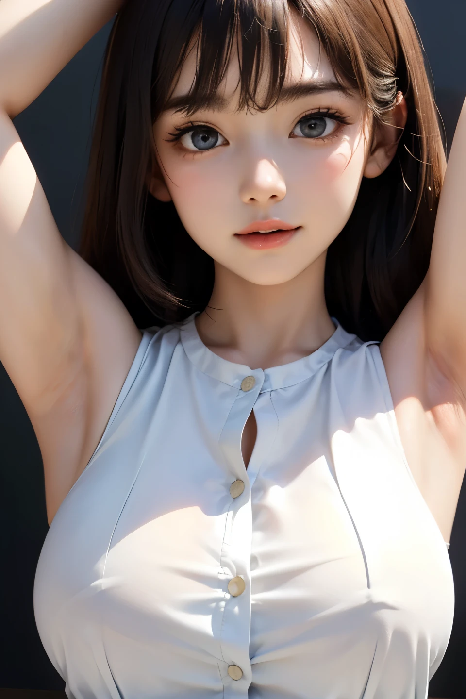 There is a girl with long hair，Wide-open and closed squat position，Rabbit ears and pink bow, Girl with cat ears, with bunny ears, lalisa manobal, belle delphine, Lalisa Manoban in blackpink, short detailed hair,Colorful hair color、slightly drooping eyes、blue eyes, very beautiful cute catgirl, young cute wan asian face, ulzzangs, wearing pink hair bow, portrait of jossi of blackpink