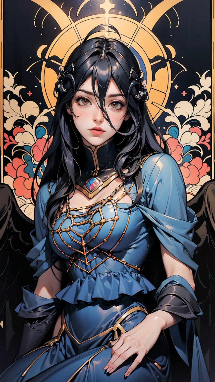 (tabletop, digitl art, digital illustration, 4K, 8k, ultra detali, Beautiful picture, clear image, photorrealistic, CRU photo, face perfect, perfect lines, perfects eyes, soft lighting) 1womanl, (long black hair,flat hair,Bullish look,Bela,elegance,masculine,one piece,Solid makeup,23-year-old woman,smallboobs:1.3),Two handsome men in suits, (ten mens,Men in suit,very muscular,Firm shoulder width,adult man,Boy's hairstyle,English chivalrous style,Man in his 30s with a cool expression,28 year old man with bright smile:1.2),old furniture,Antique Staples,Antique chair,lustres,crystal glass,luxury,fantastic light,Marble fireplace,Wine glasses ,Champagne,(First failure,Heartbroken,Crying face,irritation:1.2),