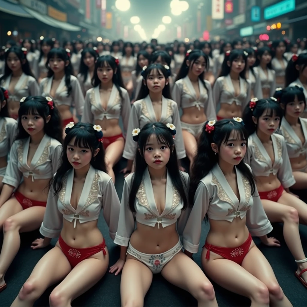 ((Best quality, 8k, Masterpiece :1.3)), Sharp focus :1.2, perfect figure beautiful woman:1.4, Slim abs:1.2, ((Layered Hair Style, hugetits:1.2)), (Tank top shirt:1.1 ), (the street:1.2), Highly detailed facial and skin texture, detailed eye, 双眼皮， seductiv，short  skirt，Stewardess，White Very Long Hair，Skirt that wraps hips，Big breasts don't leak， High-definition facial features，8K
