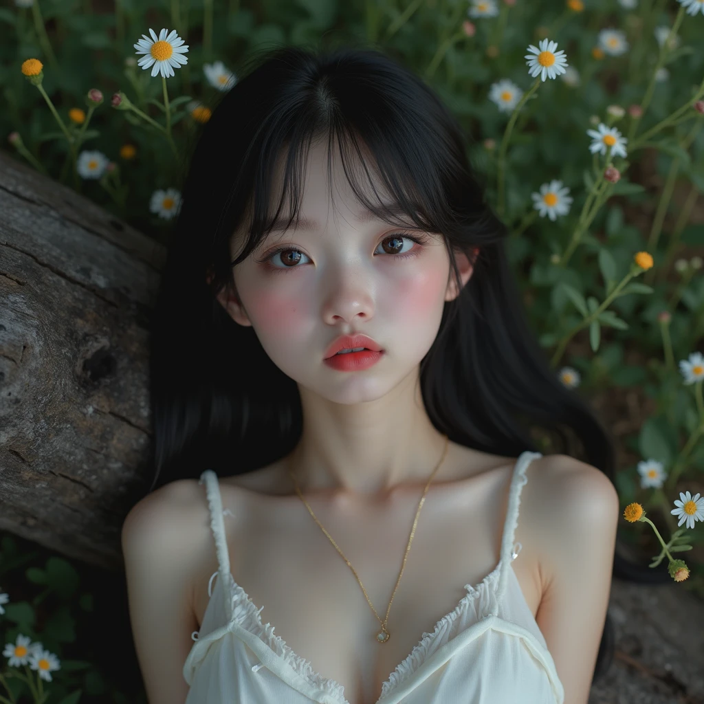 ((Exposing breasts 1.6))),(((Exposing breasts 1.6))),(((Exposing breasts 1.6))),masterpiece, Highest quality, 8k, Absurd, Beautiful medium long bob hair,Woman in her late 20s, That shy expression is cute, (Sensual Style),((Seven episodes were filmed................1.4)), (Nude 1.5), No makeup, The near road and the far road, Written boundary depth, Surreal, High resolution, photograph, Sharp focus, Face lamp, Dynamic Lighting, highest detailed, ,Extreme detaileds、Super detaileded、detailed、Real Skin、elegant features、Positive and optimistic、(The background is a colorful flower field)